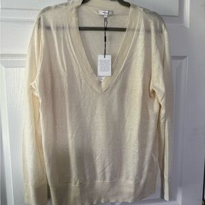 REISS Vita Linen Sweater